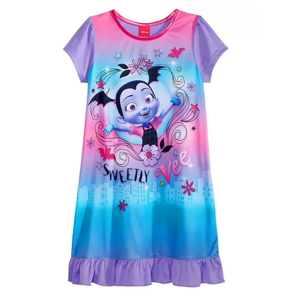 Vampirina Sweetly Vee Disney Ruffle Girls Nightgown Pajama 3T